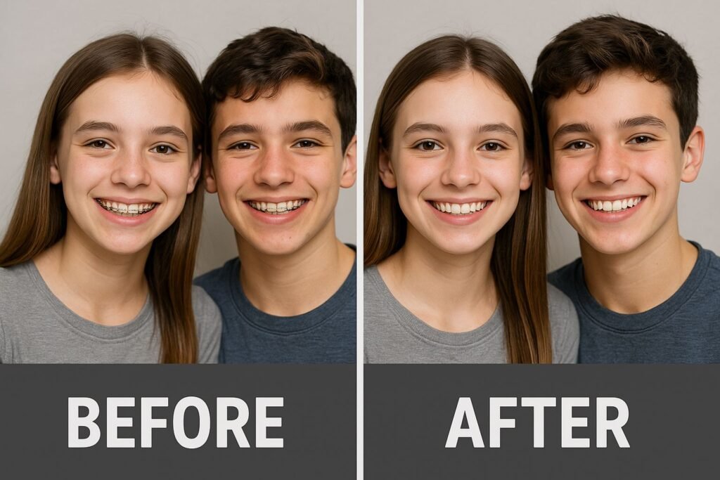 Braces Before and After